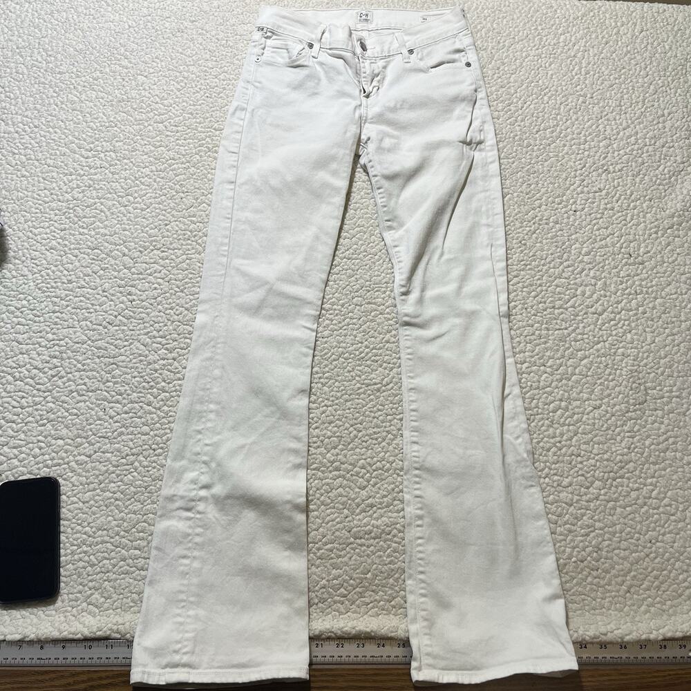 Citizens of Humanity Women’s White Mid Rise Skinny Wash Stretch Denim size 25